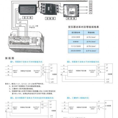 供應歐宇伺服電機專用三相電子變壓器