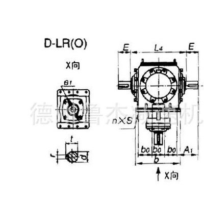 轉向箱T7系列螺旋錐齒輪T型換向器可增速可減速北方減速機