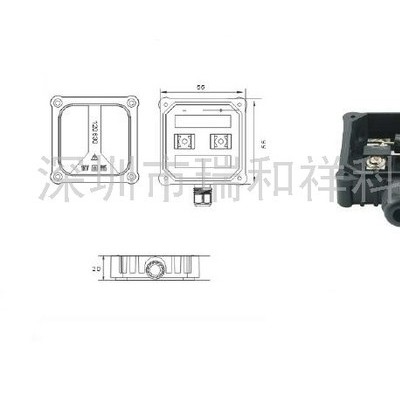 供應MC4接線盒RH008雙玻幕墻太陽能接線盒、RH008