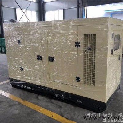 50kw小型靜音箱柴油發電機組 濰坊濰柴純銅無刷發電機 備用電源