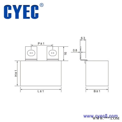 純?cè)础緩S家批發(fā)】380V通用變頻器電容器定制 CSL 1uF 850VDC