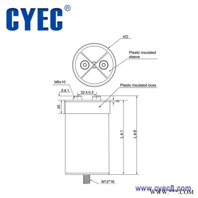 純?cè)础緩S家批發(fā)】高壓變頻器電容器定制 CDC 1800uF 1300V