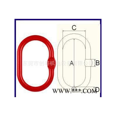 直銷臺(tái)灣帕薩克橢圓形鋼環(huán)/高強(qiáng)度起重吊環(huán)/80級(jí)進(jìn)口強(qiáng)力環(huán)TT