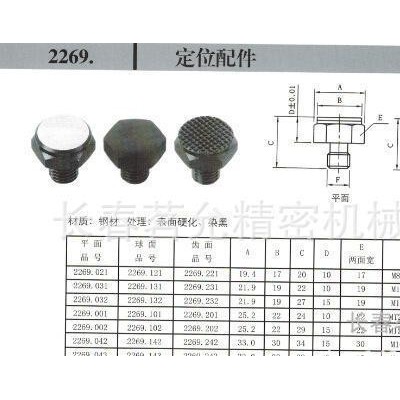 德進口浮動支承釘，螺栓，防滑螺絲，死擋螺絲，定位配件2269