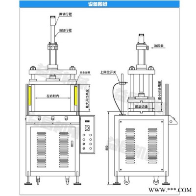 益啟**】 20T四柱油壓機三梁四軸液壓機沖孔落料金屬鐵板料沖斷壓鑄件沖切邊落料壓力機