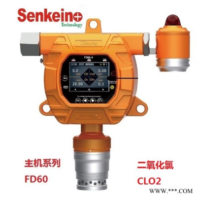 森科新創 二氧化氯CLO2固定式單一氣體檢測儀，進口傳感器，紙漿油脂漂白