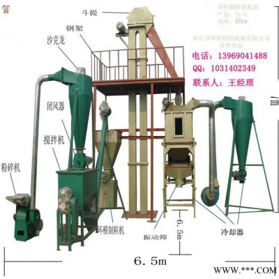 華祥 豬飼料加工機組，飼料顆粒機組，雞飼料加工機組，飼料成套設備