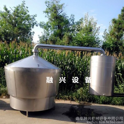 加工定做小型白酒燒酒蒸酒設(shè)備 釀酒冷卻器 家用糧食釀酒設(shè)備廠家融興