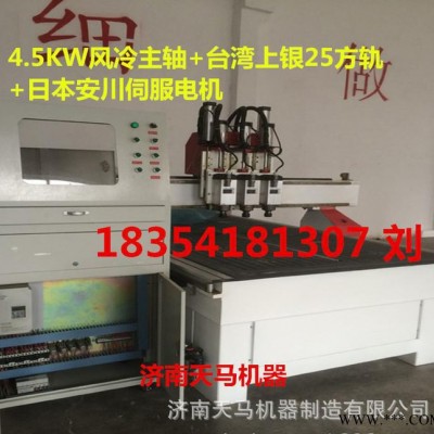 高效率三工序木工雕刻機 板式家具 櫥柜門床頭柜批量加工設備