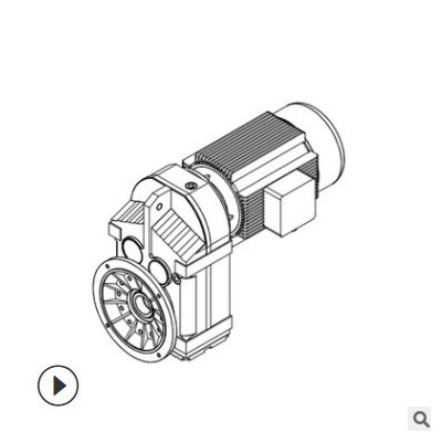 浙江匯鑫FC37-FC107平行軸斜齒輪減速電機直聯(lián)不含電機