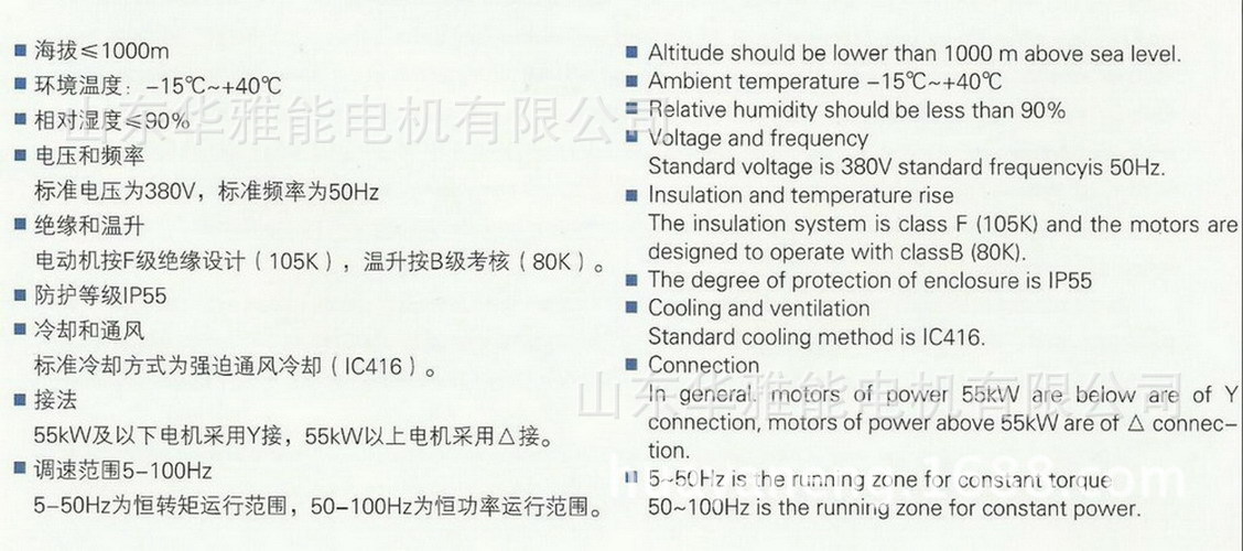 YVF2電機概述-2