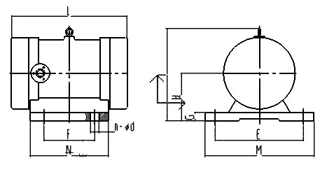 JZO振動(dòng)電機(jī)安裝尺寸