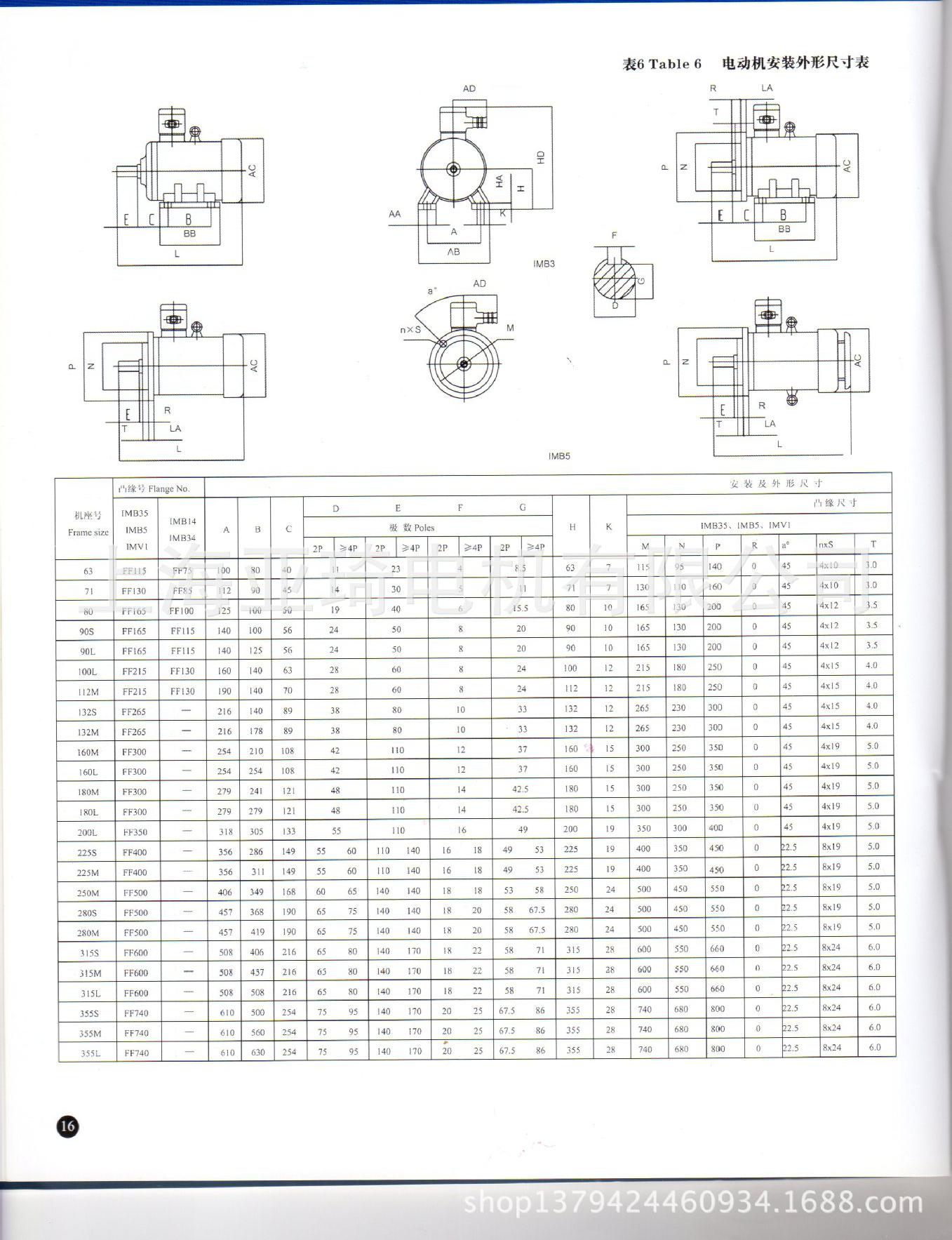 YB2防爆電動(dòng)機(jī)安裝尺寸B3 B5110