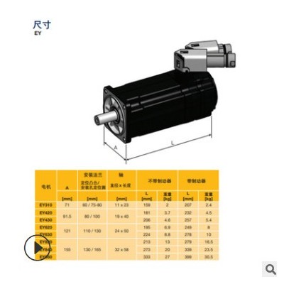 供應經濟型派克防爆伺服電機EY系列 高動態性能防爆電機