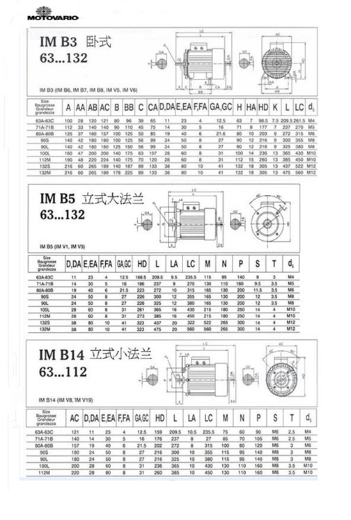 意大利MOTOVARIO電機(jī)參數(shù)尺寸圖03