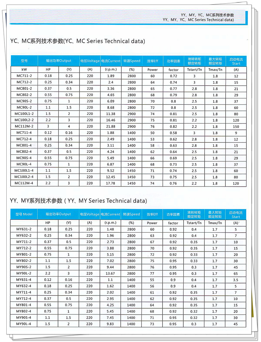 單相電機(jī)產(chǎn)品描述-4