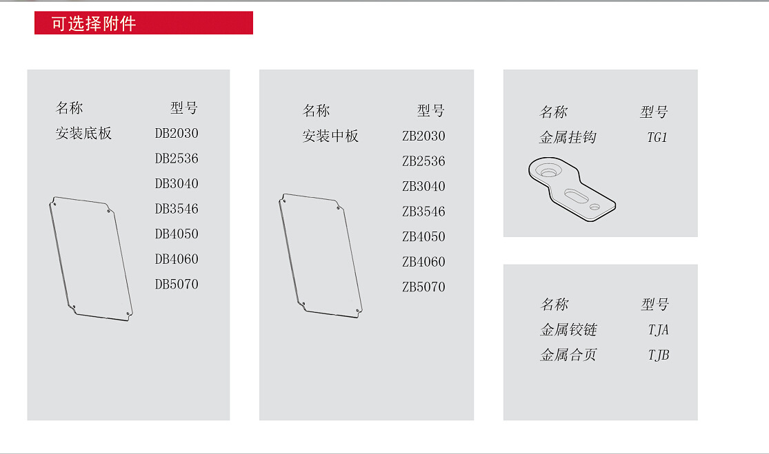 可選擇附件