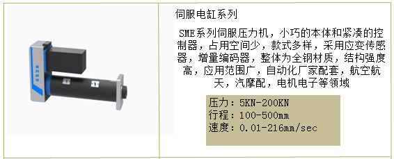 SME伺服電缸壓力機