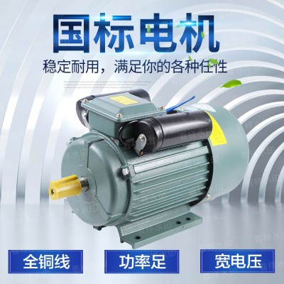 全銅線單相電機(jī)220V家用電動(dòng)機(jī)國標(biāo)1.5/2.2/3/4KW大馬力國標(biāo)馬達(dá)