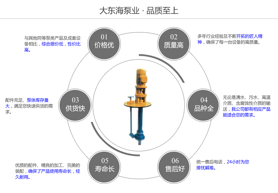 大東海泵業(yè)YWP型耐腐蝕液下泵質(zhì)量保證圖